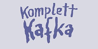 Komplett Kafka © Nicolas Mahler Schriftzug Komplett Kafka in dunklem lila. Der Hintergrund ist einfarbig in einem hellen lila gehalten.