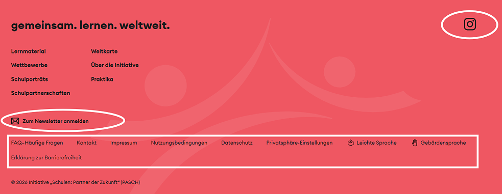 Footer PASCH-net