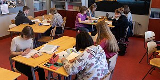 Schulklasse der Oulun Suomalaisen Yhteiskoulun lukio