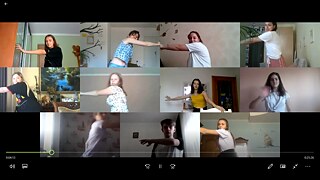 PASCH-Schülerinnen und -Schüler bei einem digitalen Theaterworkshop