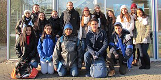 Gruppenfoto vor der Wasserschule